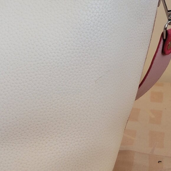 FIND KAPOOR Pingo Bag Vegan Pebble Leather 2tone Pink Crossbody - Picture 12 of 16